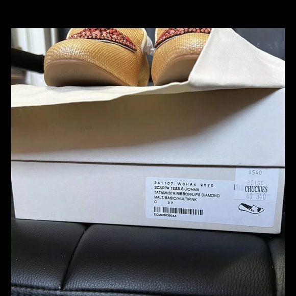 Brand New! Leather Stella McCartney Espadrilles With Stones Size 7 - Picture 5 of 6